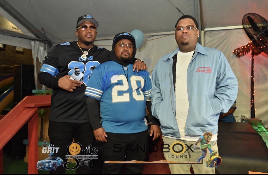 Friends in Lions gear at last year's event